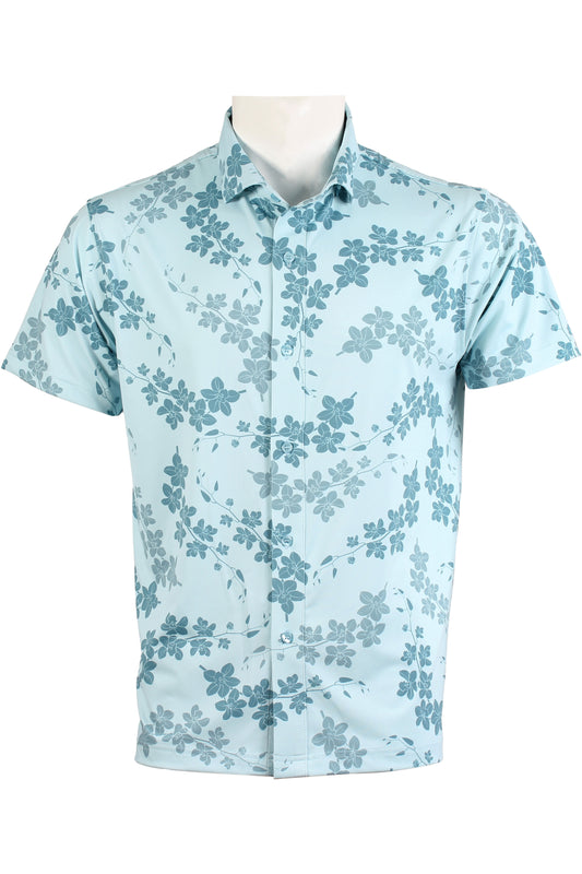 Cascading Orchid-Light Blue Button Down