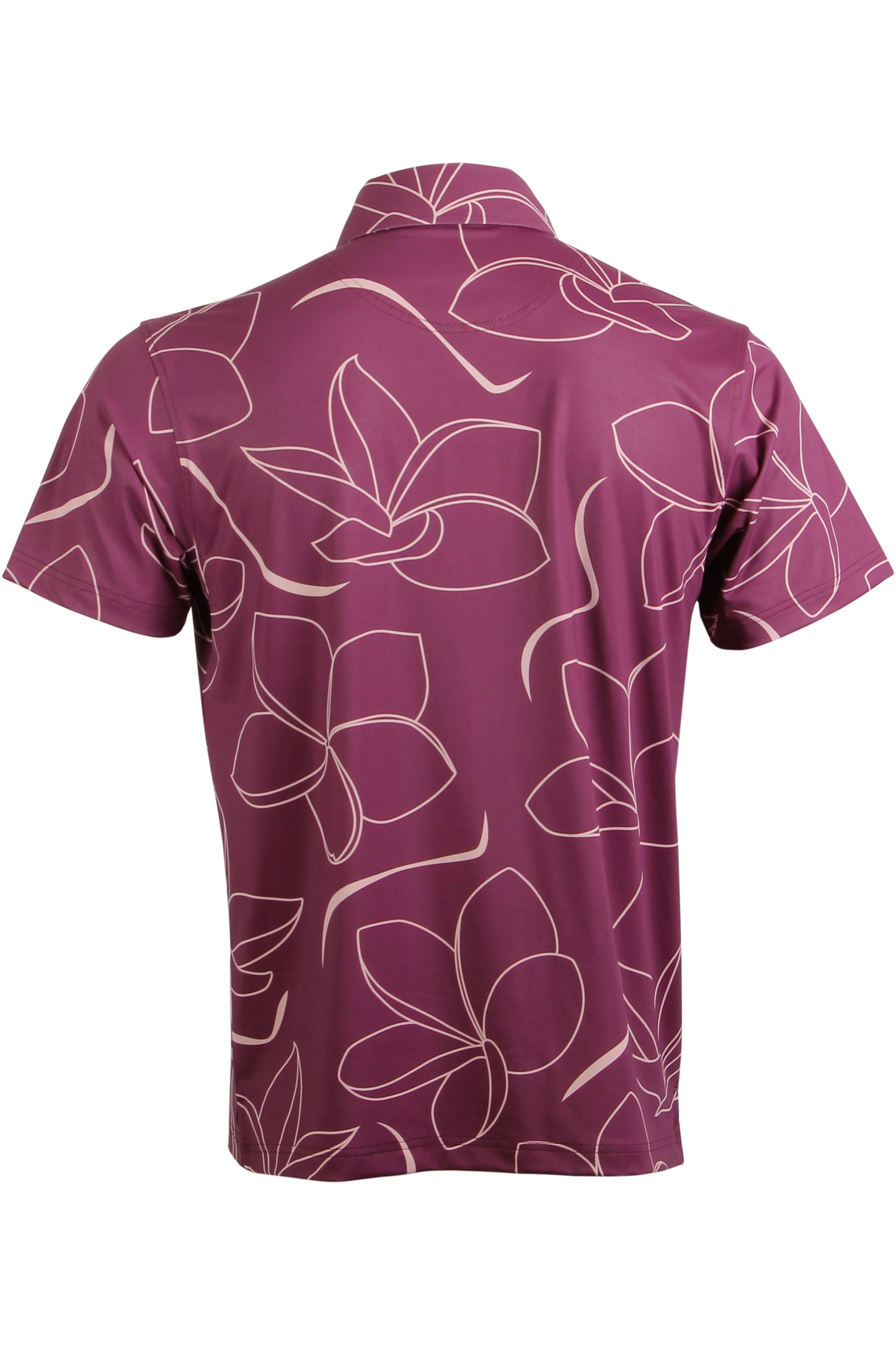 Magenta and Pink Plumeria Button Down