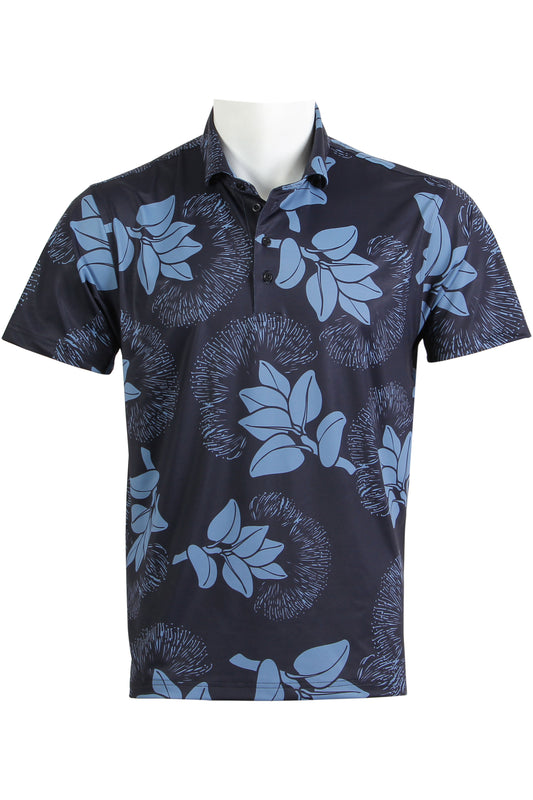 'Ohi'a Lehua-Midnight Blue Polo