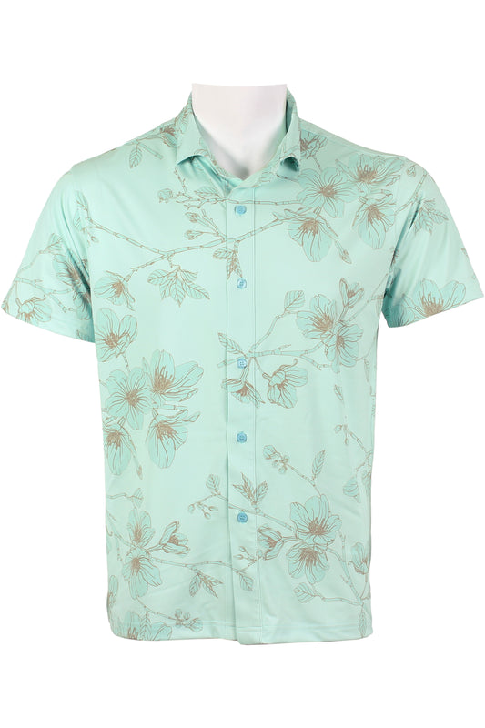 Sakura-Mint Button Down