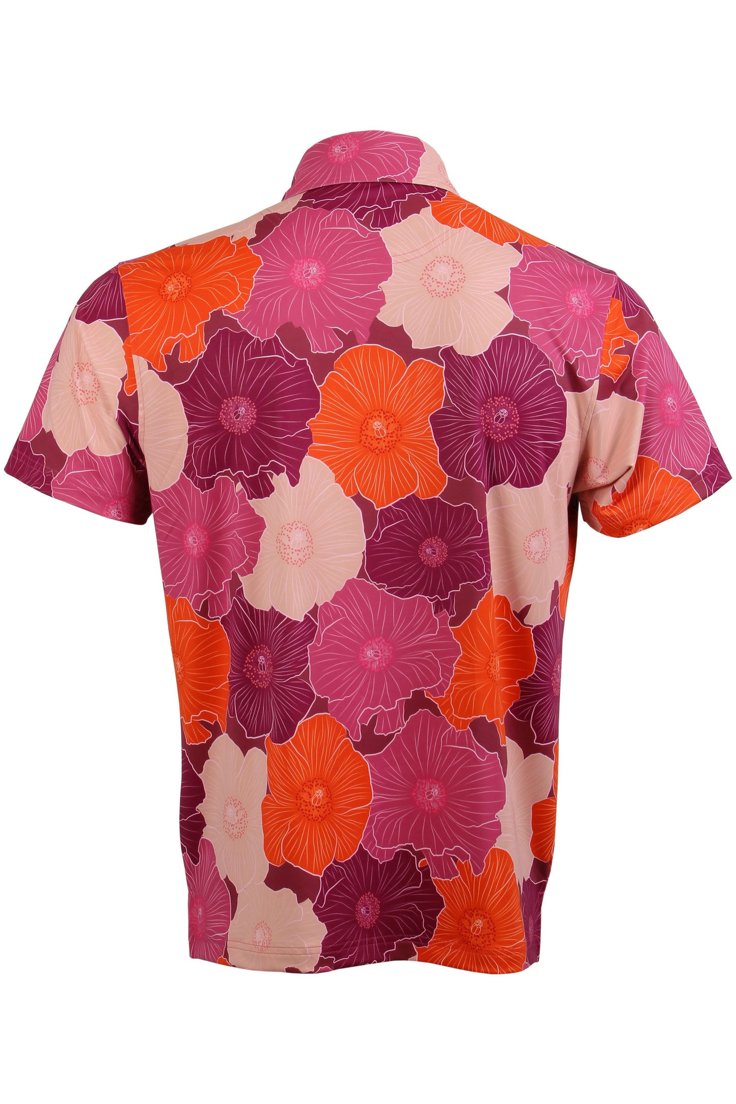 Pua Kala-Red, Purple, Pink Button Down
