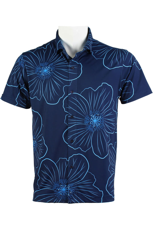 'Ilima-Navy Button Down