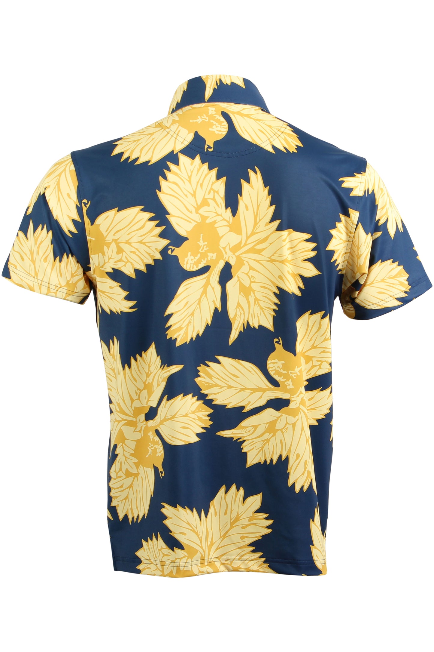 'Ulu-Navy and Yellow Button Down