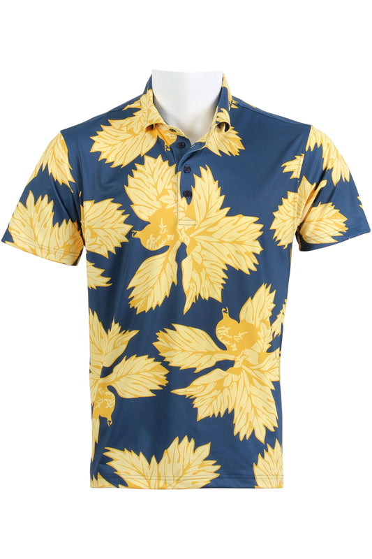 Navy and Yellow 'Ulu Polo