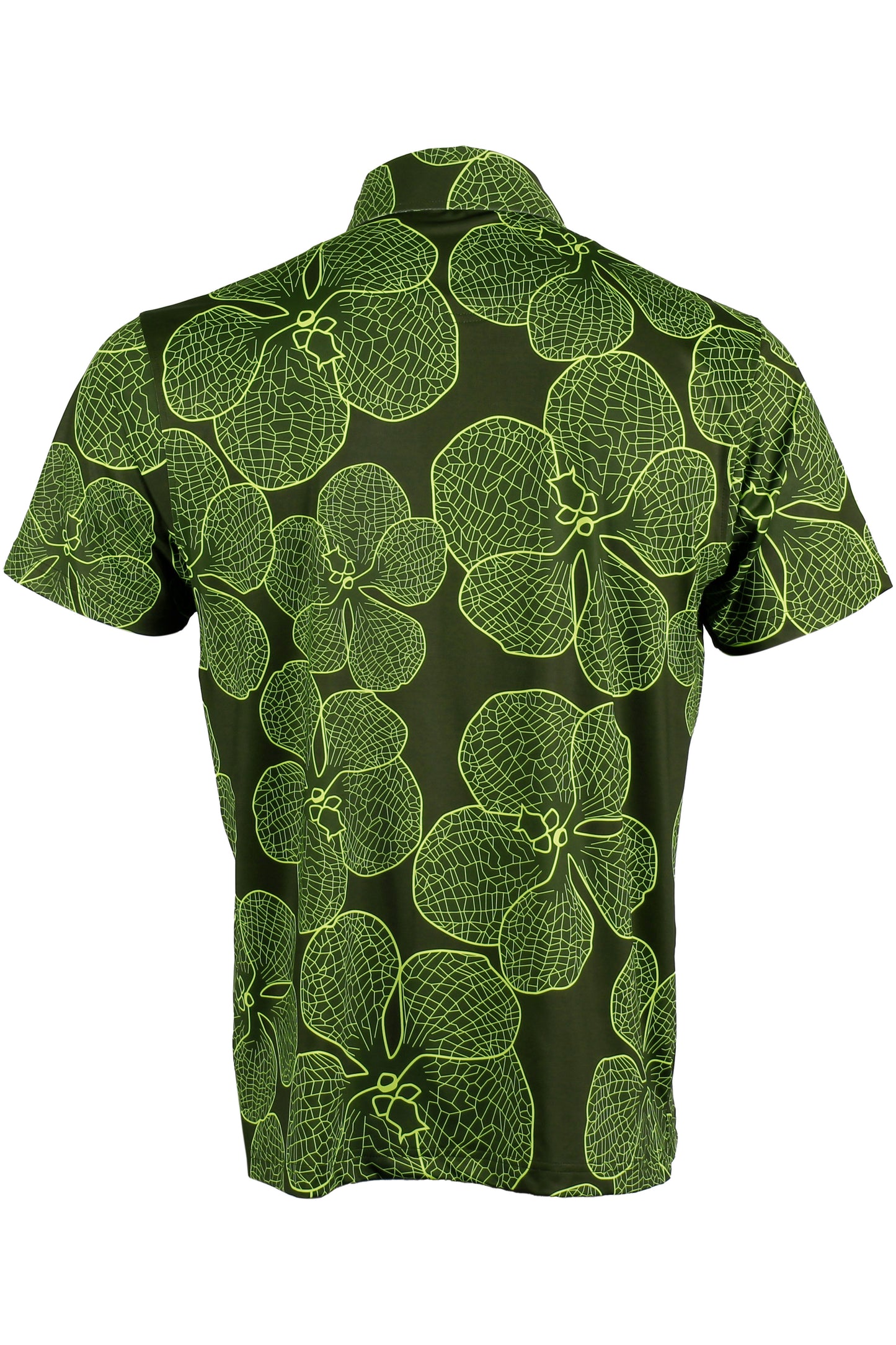 Vanda Orchid-Olive and Chartreuse Polo