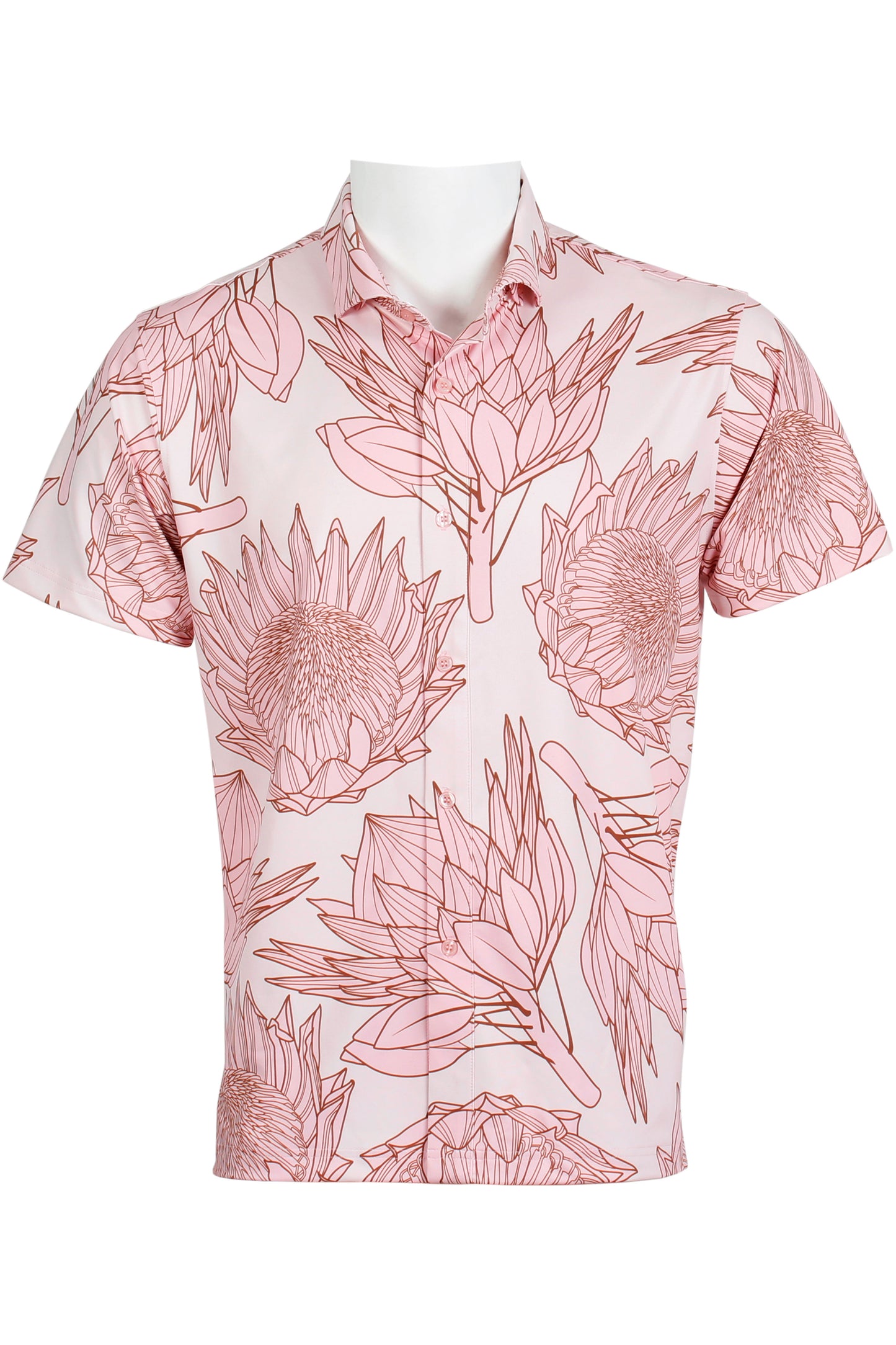Protea-Pink and Copper Button Down