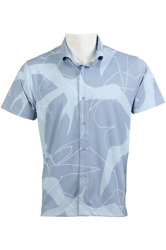 'Iwa Bird-Powder Blue Button Down