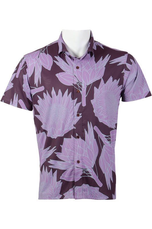 Protea-Purple Button Down