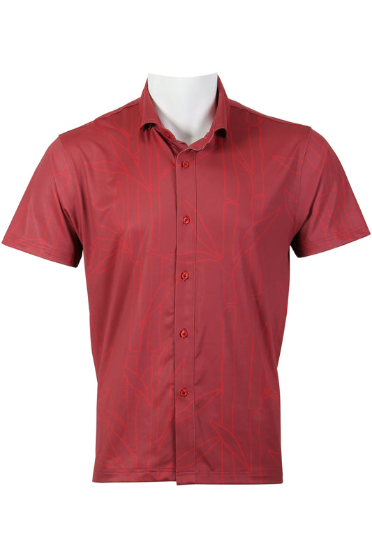 Red Bamboo Button Down