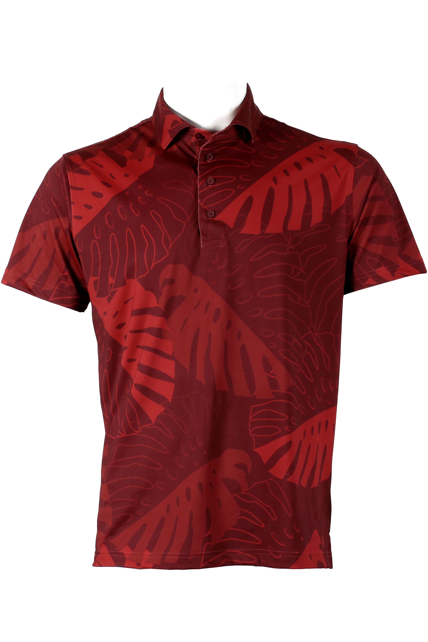 Monstera-Red Polo