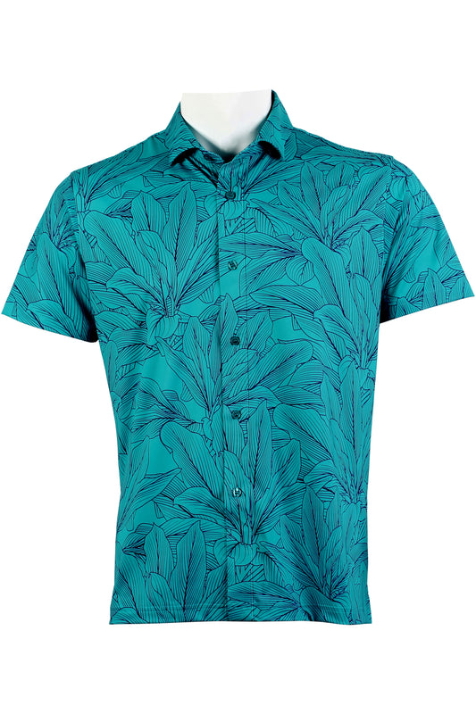 Ti-Teal and Blue Button Down