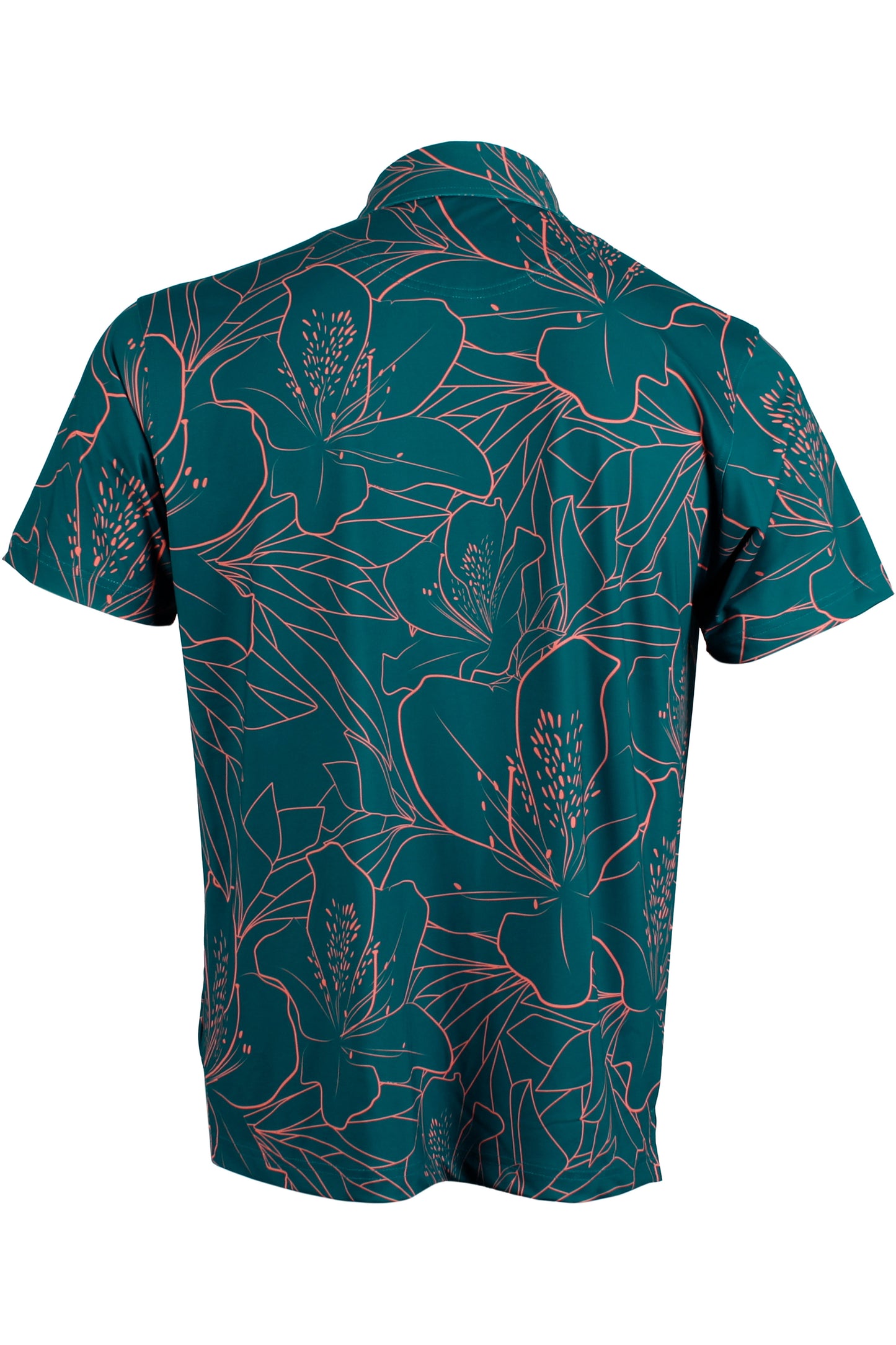 Azalea-Teal and Coral Polo