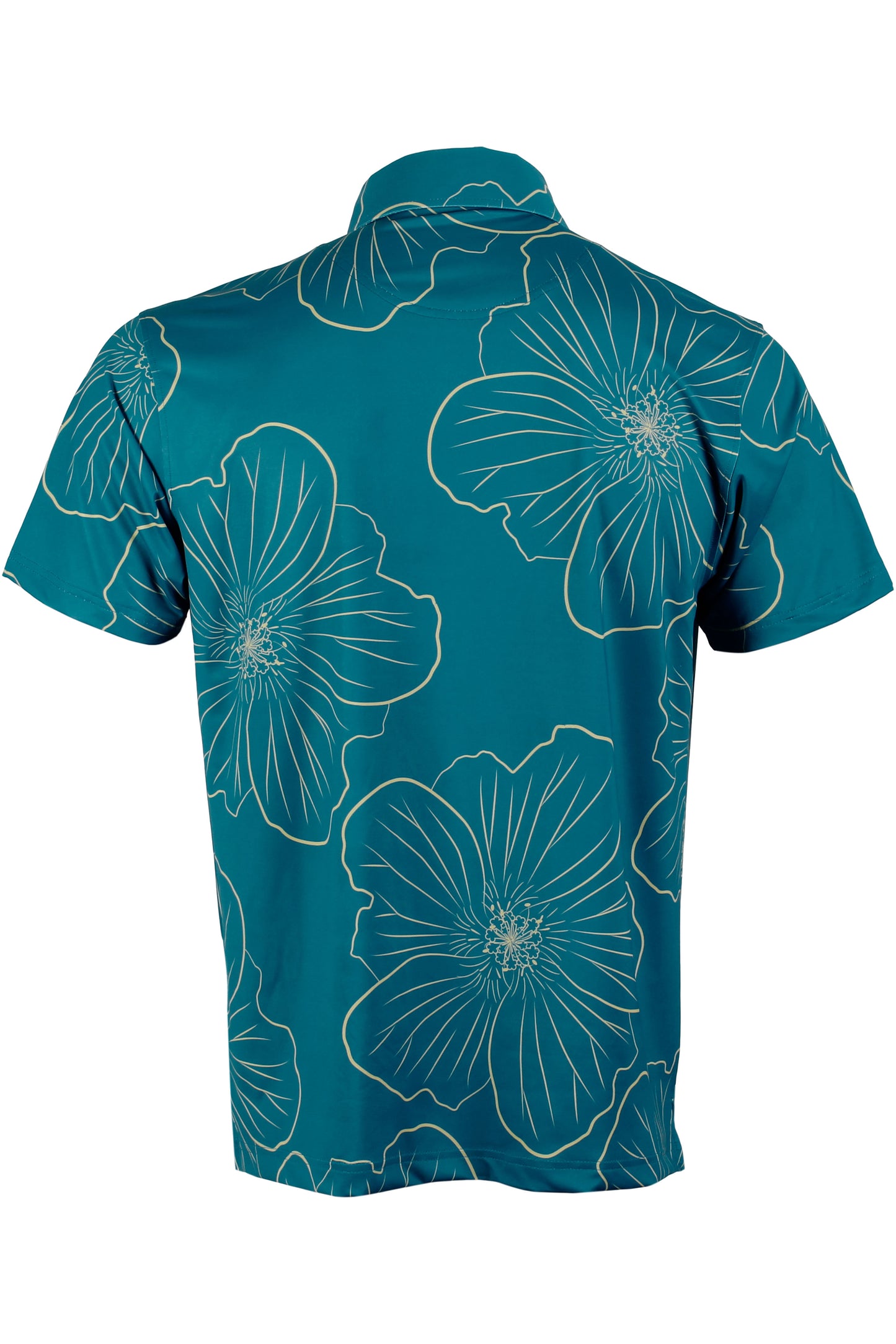 'Ilima-Teal and Gold Polo