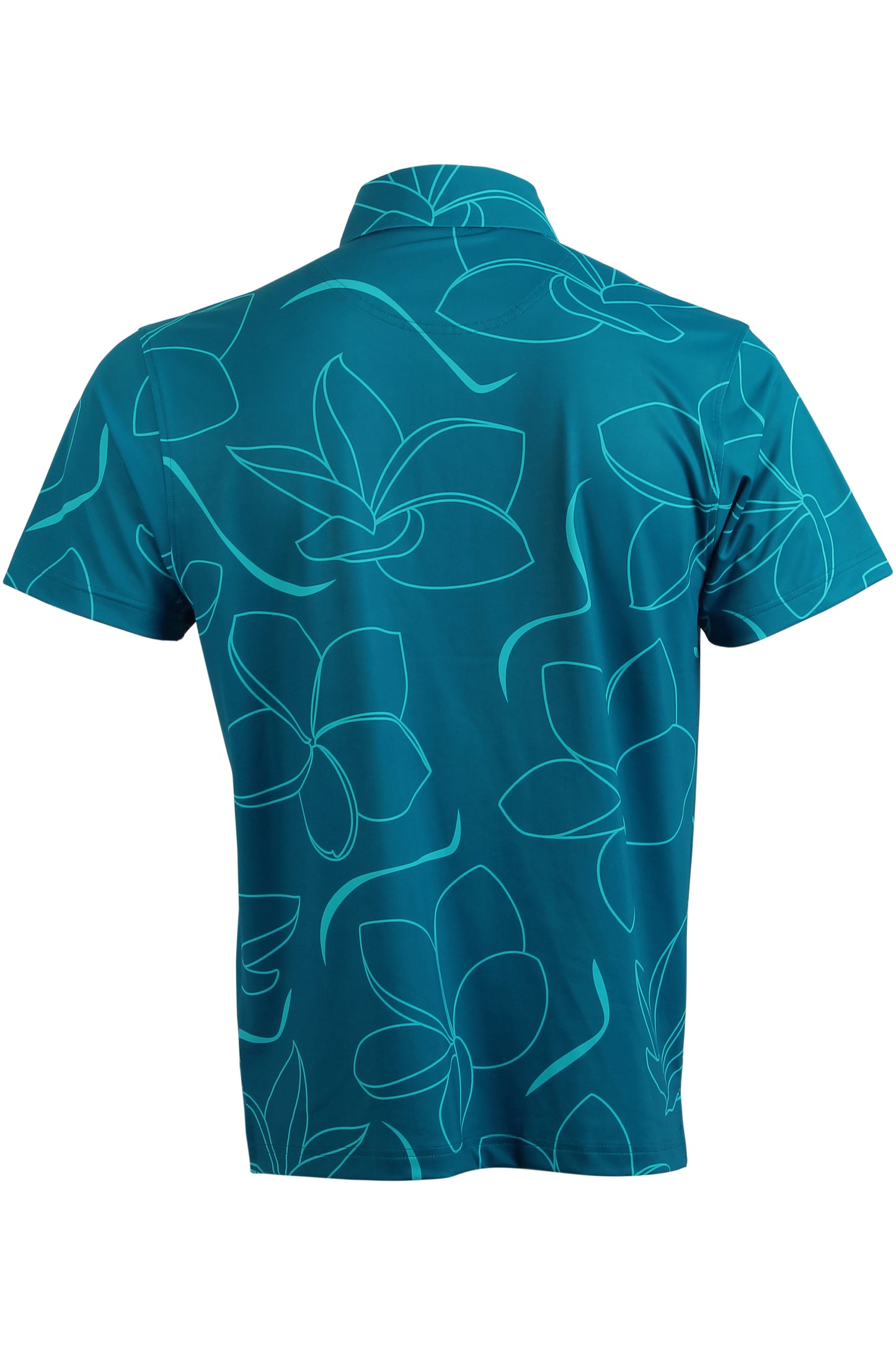 Blue Plumeria Polo