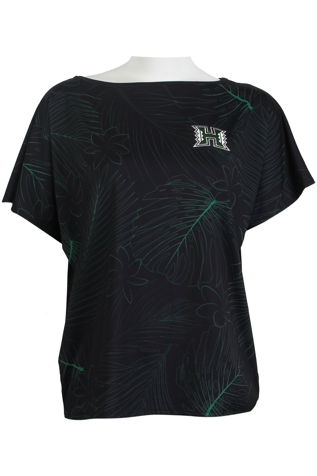 UH Tiare-Black and Green Dolman (Women's)