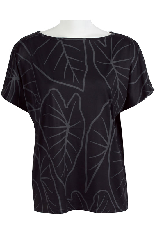 Kalo Leaves-Black Dolman (Women's)