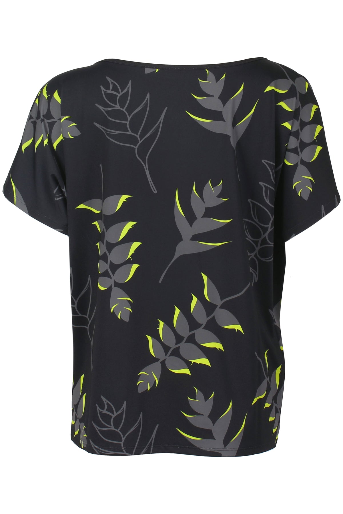 Heliconia-Black and Lime Dolman (Women's)