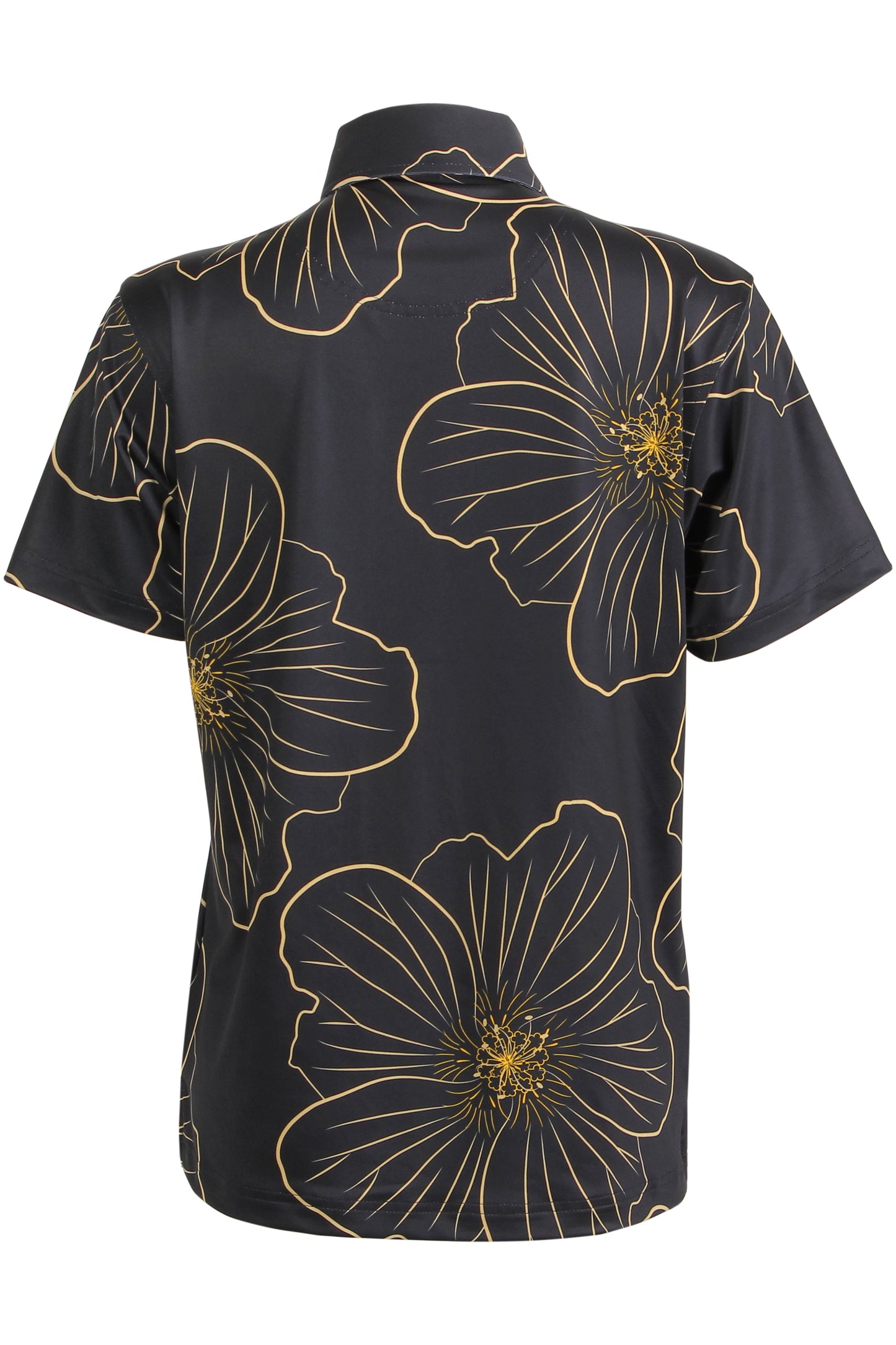 'Ilima-Black and Yellow Polo (Women's)