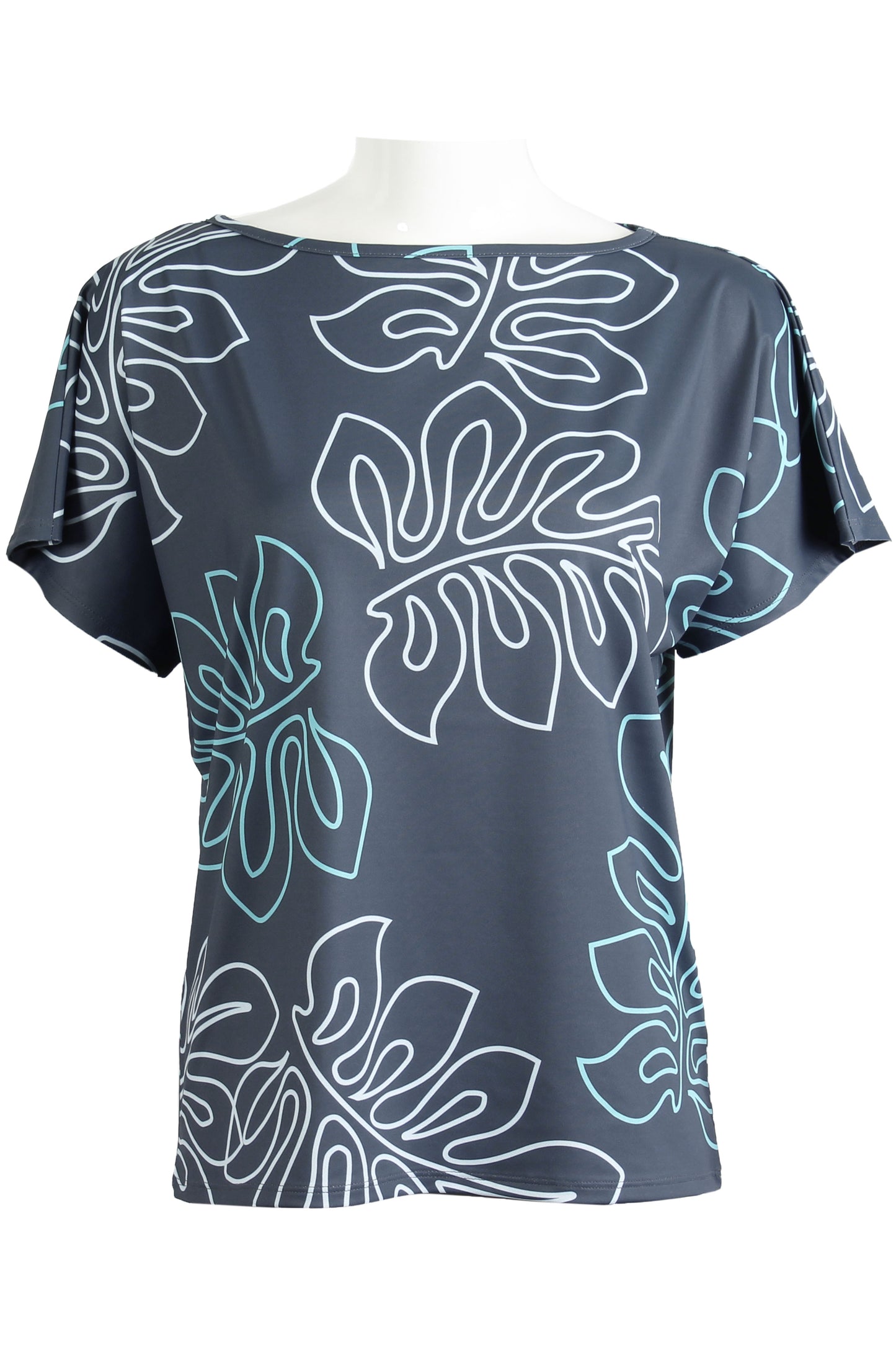 Laua'e-Charcoal and Blue Dolman (Women's)