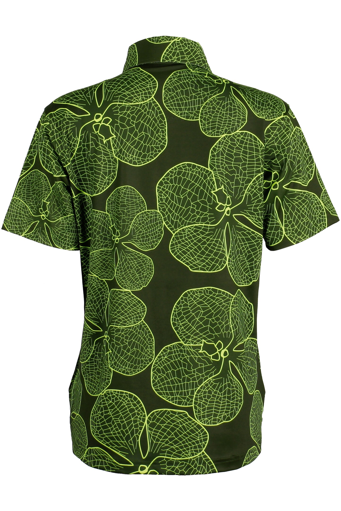 Vanda Orchid-Olive and Chartreuse Polo (Women's)