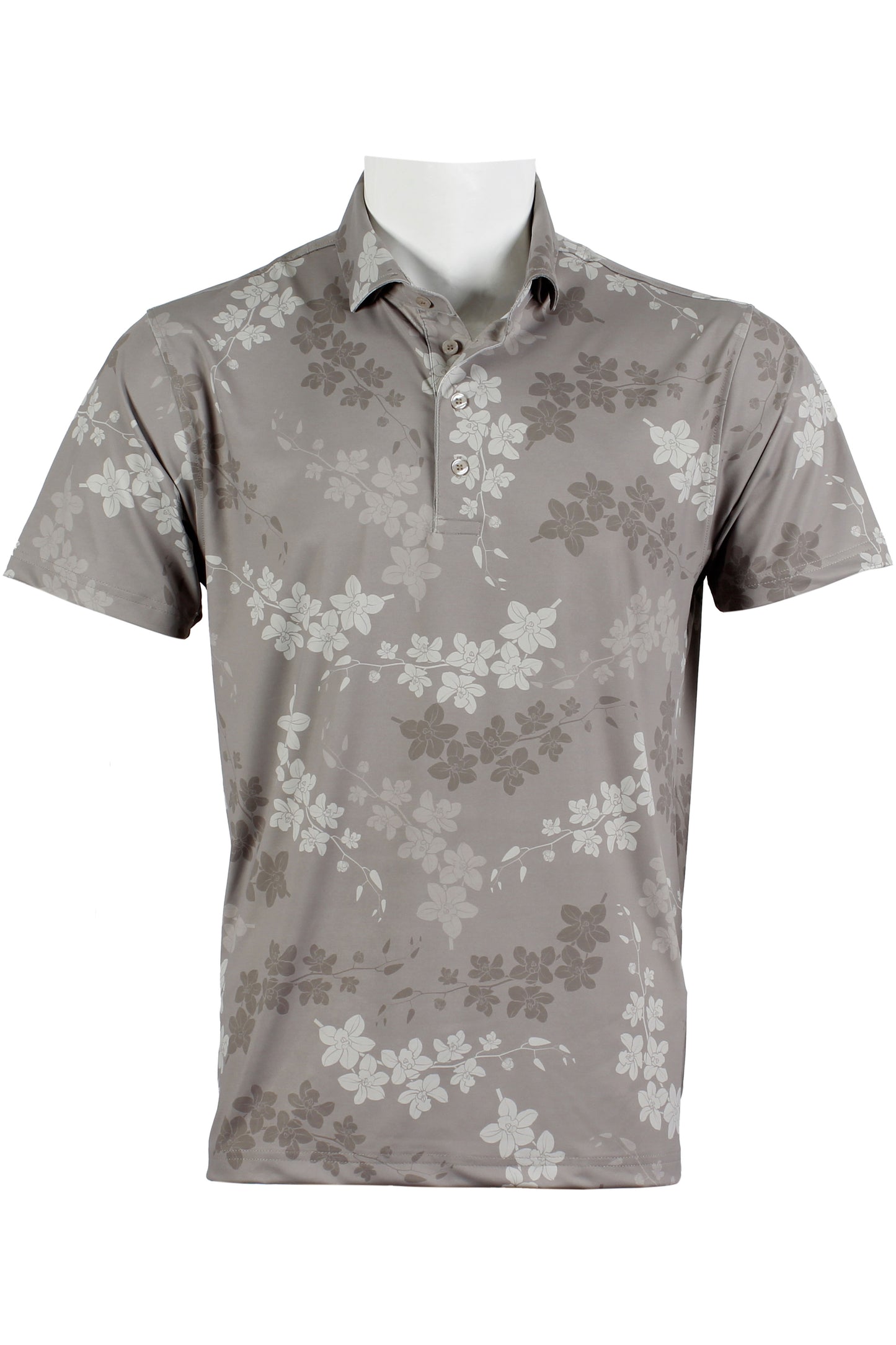 Cascading Orchid-Warm Gray Polo