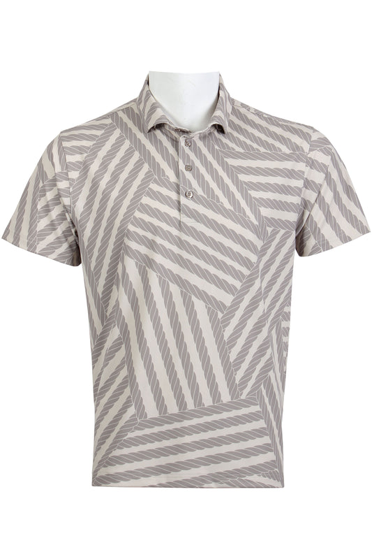 Warm Gray Cord Polo
