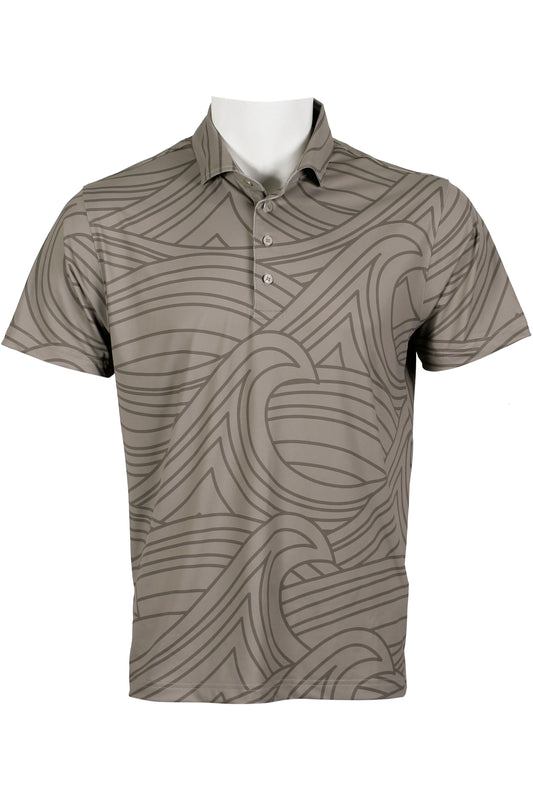 Wave-Warm Gray Polo