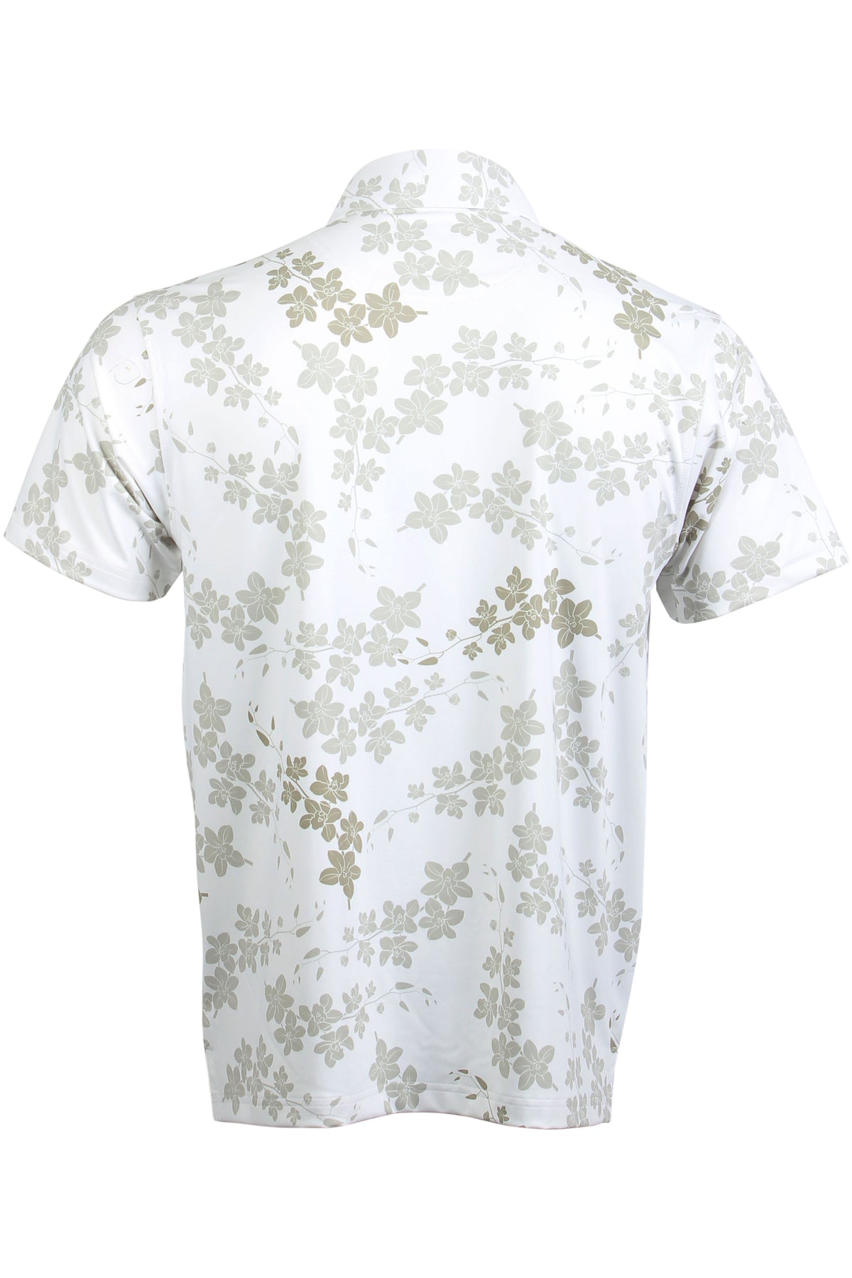 Cascading Orchid-White and Taupe Button Down