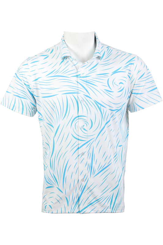 White and Blue Kai Button Down