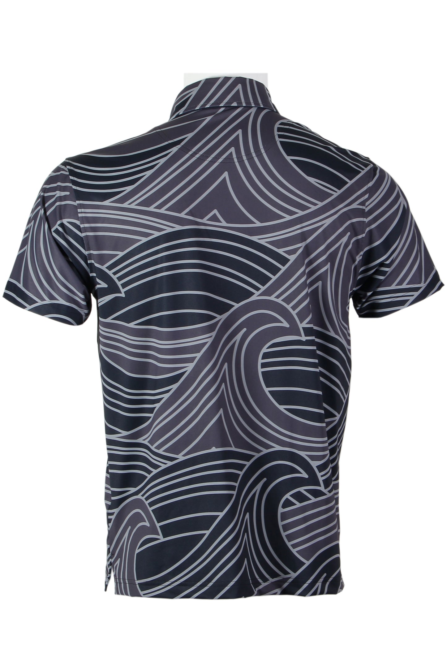 Wave-Black Button Down