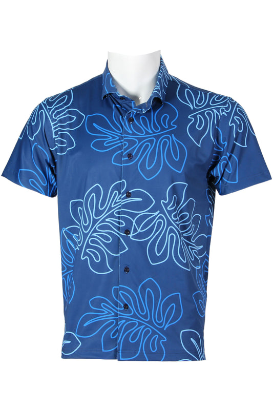 Blue Laua'e Button Down