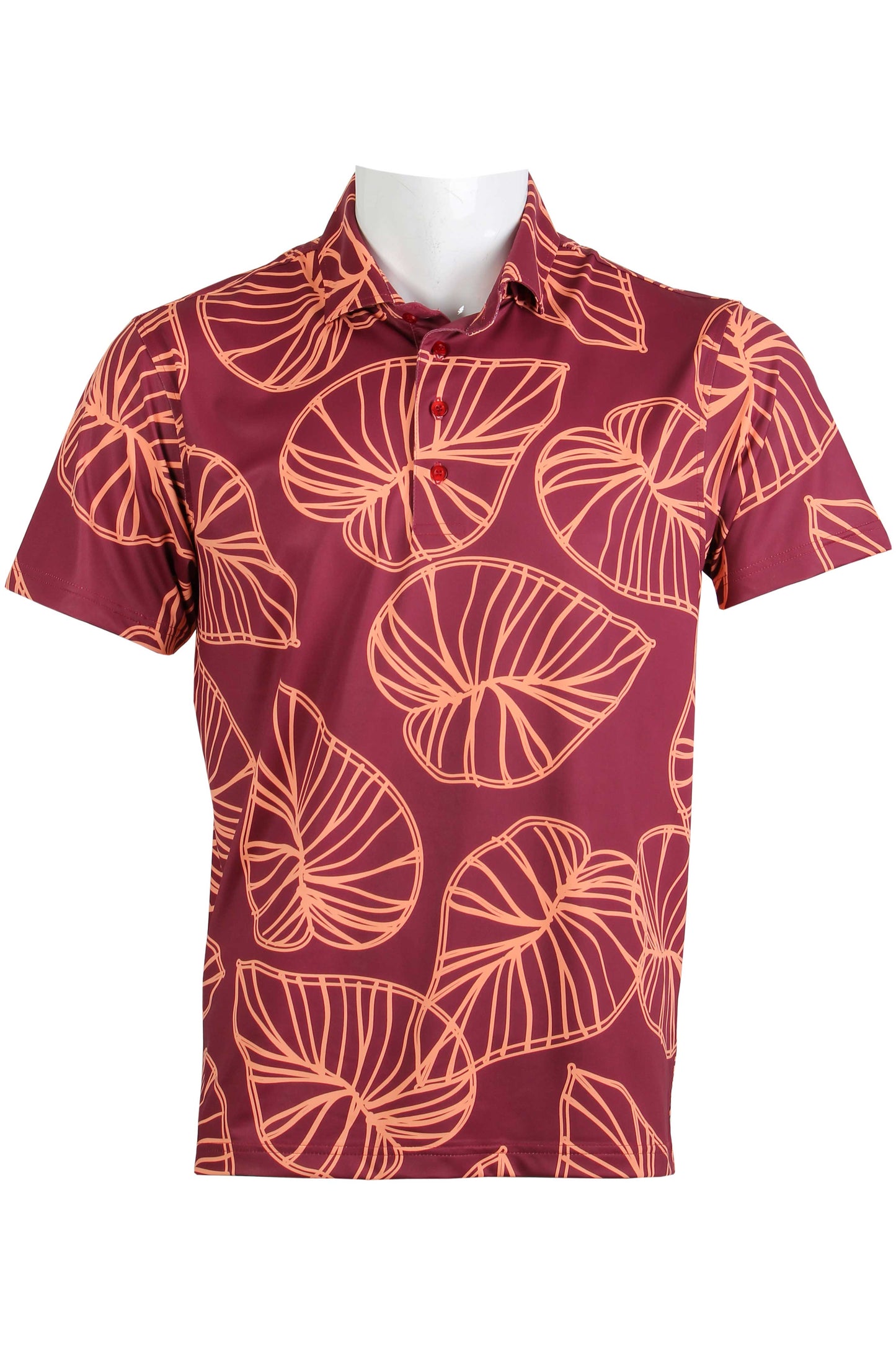 Burgundy and Peach Kalo Polo