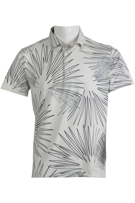 Sun Palm-Ivory and Black Polo
