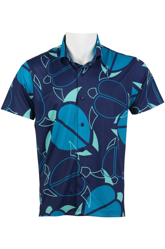 Navy Honu Button Down