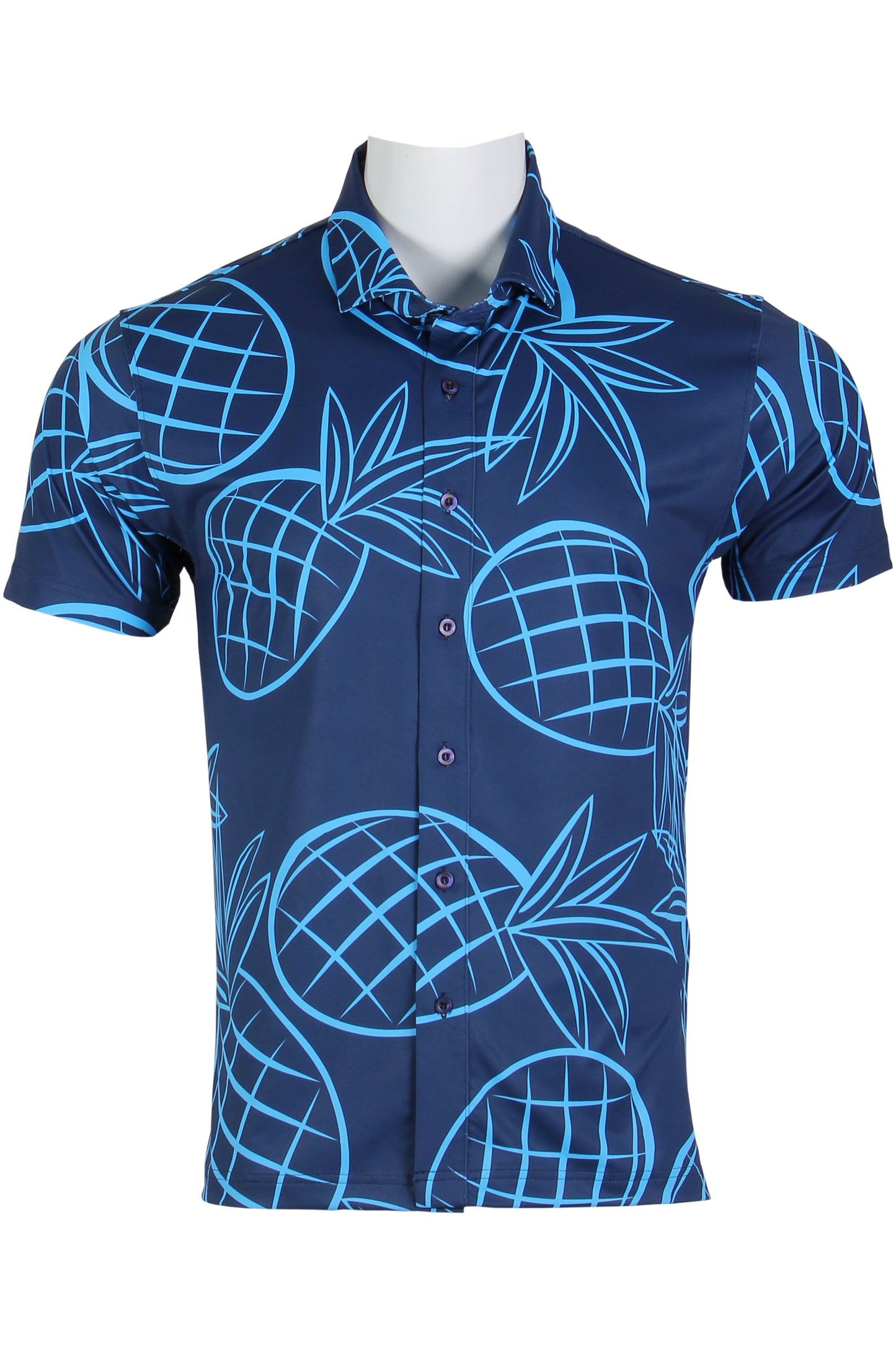 Pineapple-Navy Button Down
