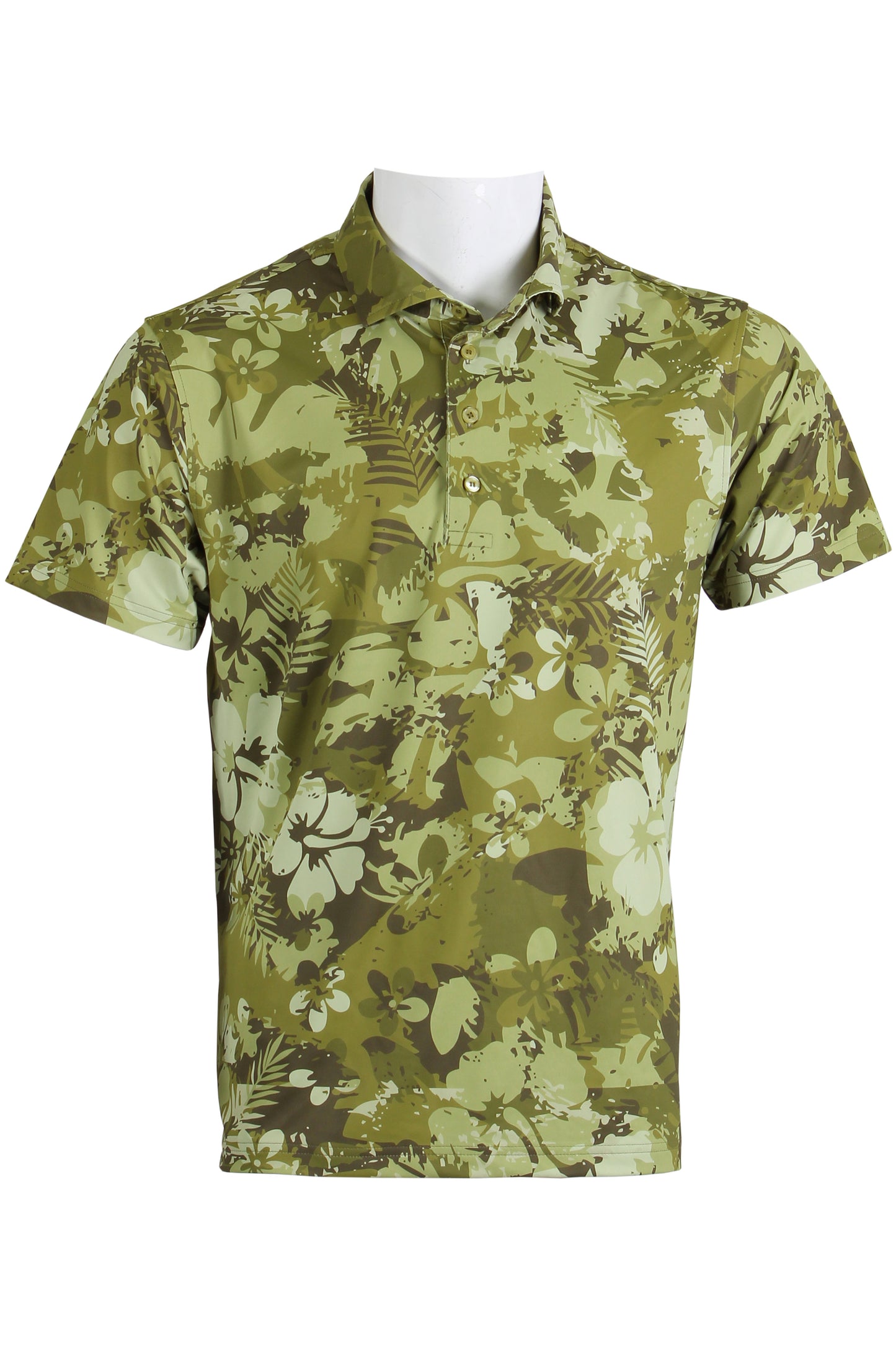 Olive Tropical Camo Polo